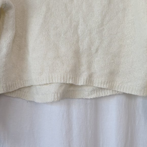 Princess Polly Cropped Cream Sweater Size Small - Picture 6 of 12